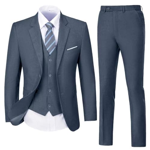 Men's Slim Fit 3-Piece Suit Set for Wedding and Business