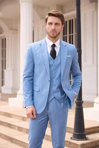 Slim Fit Men's 3 Piece Suit for Formal Events