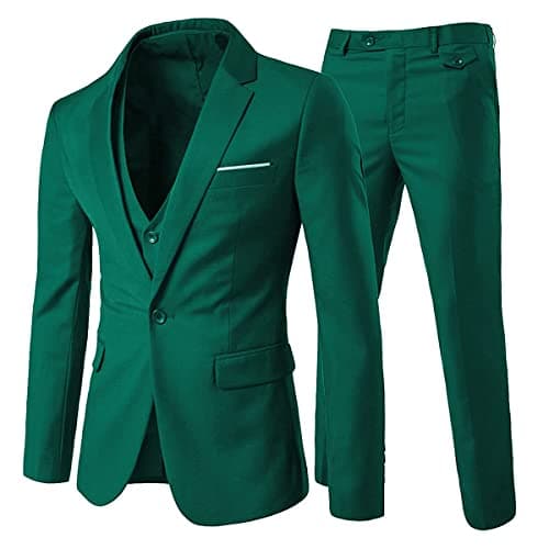 Cloudstyle Men's 3-Piece Slim Fit Formal Suit