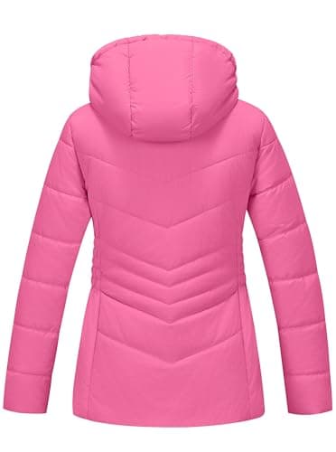 WULFUL Girl's Winter Waterproof Warm Hooded Parka Jacket