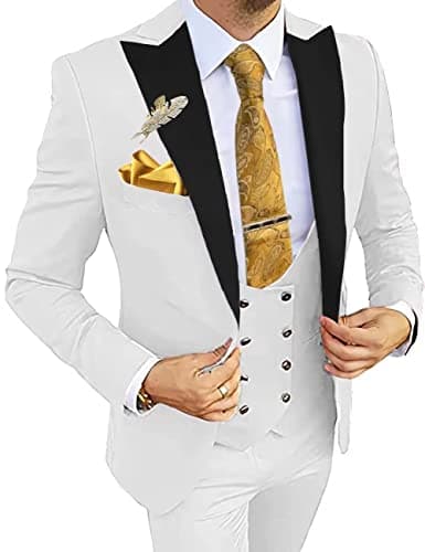 Wangyue 3-Piece Slim Fit Suits for Men