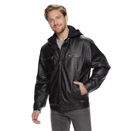 Men's Genuine Leather Racing Motorcycle Jacket