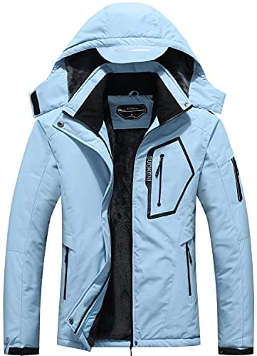 SUOKENI Women's Waterproof Warm Winter Ski Jacket with Hood