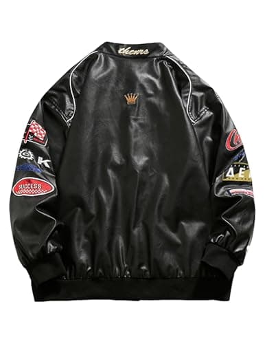 Aelfric Eden Oversized Faux Leather Moto Jacket