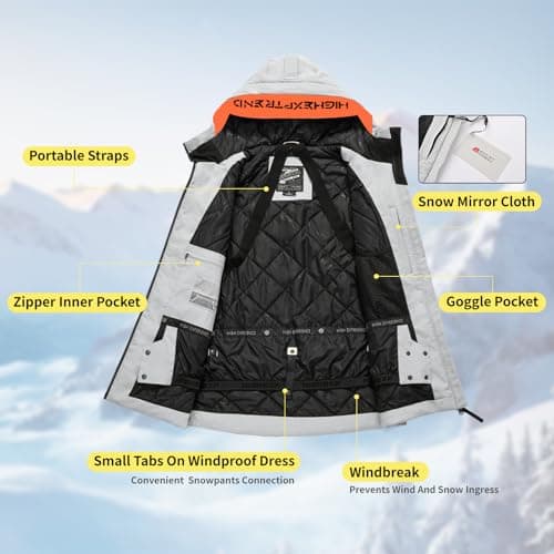 High-Experience Snowboard Coat for Men & Women Winter Waterproof Insulated