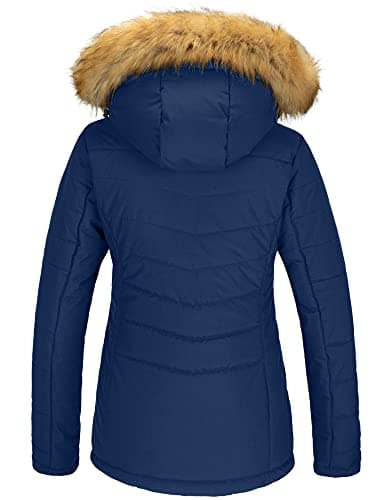 wantdo Women's Waterproof Ski Hooded Snow Coat for Winter Mountain Activities
