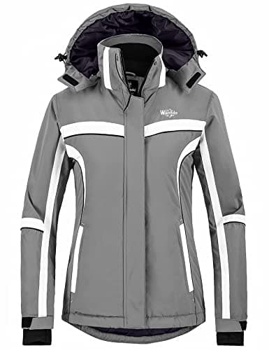 wantdo Women's Warm Waterproof Snowboarding Jacket Windproof Insulated Parka