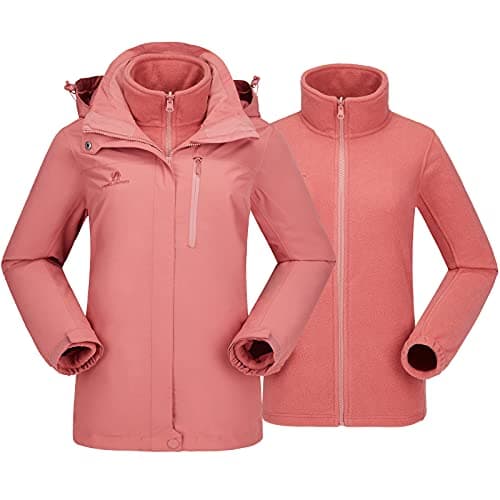 CAMEL CROWN Women's Waterproof 3-in-1 Winter Ski Jacket