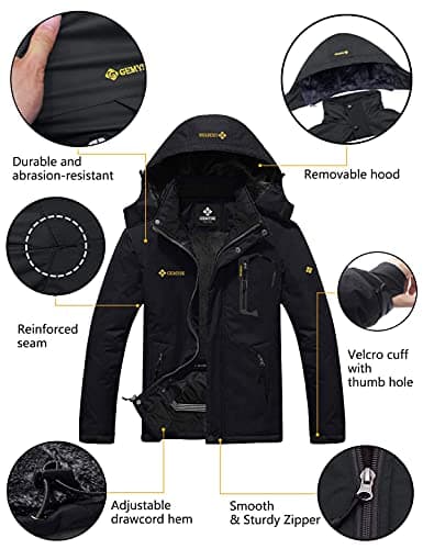 Men's Waterproof Ski Snow Jacket for Winter