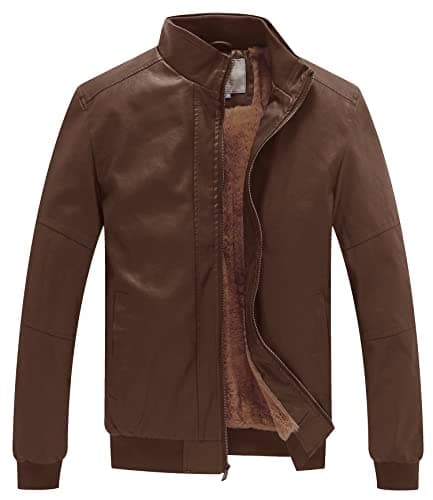WenVen Men's Stand Collar Fleece Lined Bomber Jacket for Outdoor Winter Wear
| WenVen Men's Stand Collar Fleece Lined Bomber Jacket for Casual Daily Wear
| WenVen Men's Stand Collar Fleece Lined Bomber Jacket for Men with Warmth and Style