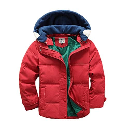 Vinmin Kids Winter Warm Hooded Quilted Coat Casual Outdoor Cute for Boys Girls