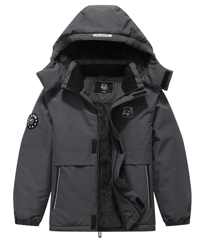 BYLESIN Boys' Waterproof Winter Ski Jacket