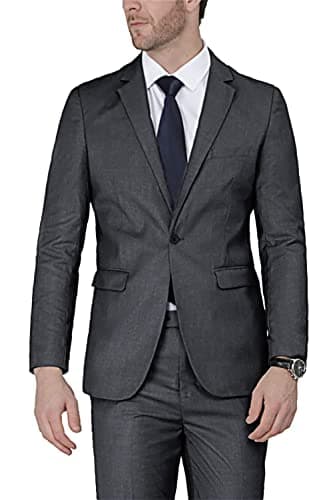 WEEN CHARM Men's Slim Fit 2-Piece Tuxedo Set