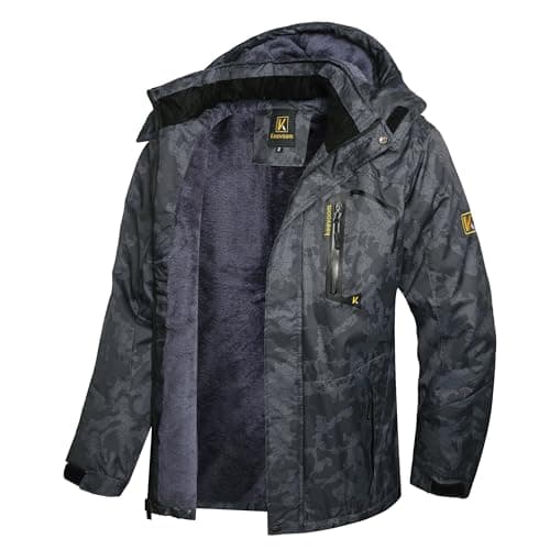 Keevoom Men's Waterproof Snowboarding Jacket Winter Warm Snow Coat
