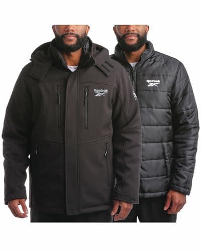 Men's Reebok System Ski Softshell Jacket with Removable Puffer Coat