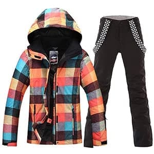 HOTIAN Women's Windproof Snow Jacket & Pants Set