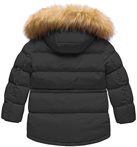 Creatmo US Boy's Winter Water Resistant Hooded Puffer Jacket