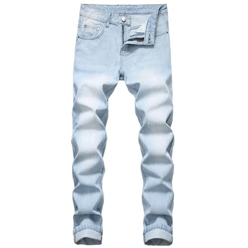 RANMCC Men's Slim Fit Ripped Jeans