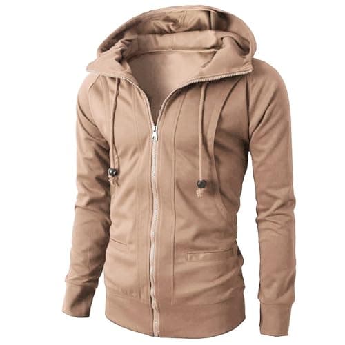 Retro Style Men's Long Sleeve Hooded Cardigan Coat
