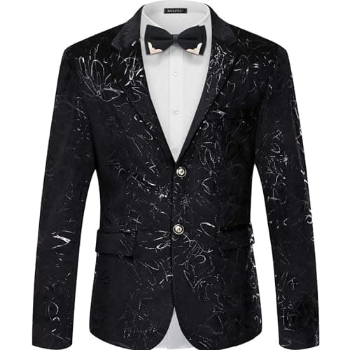 Stylish Men's Floral Suit Jacket for Dinner Party, Prom, and Wedding Tuxedo