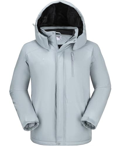 CAMELSPORTS Mens Winter Waterproof Snow Ski Jacket with Faux Fur Hood
