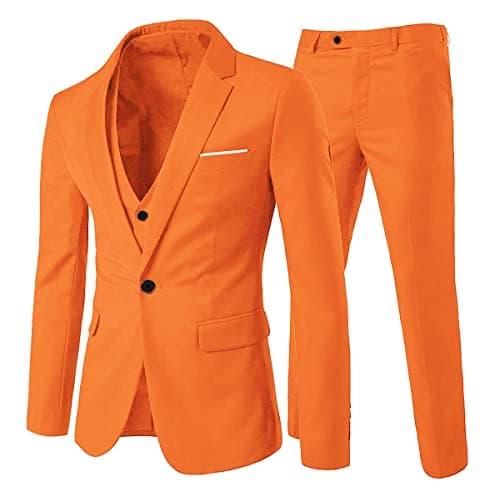 Cloudstyle Men's 3-Piece Slim Fit Formal Suit