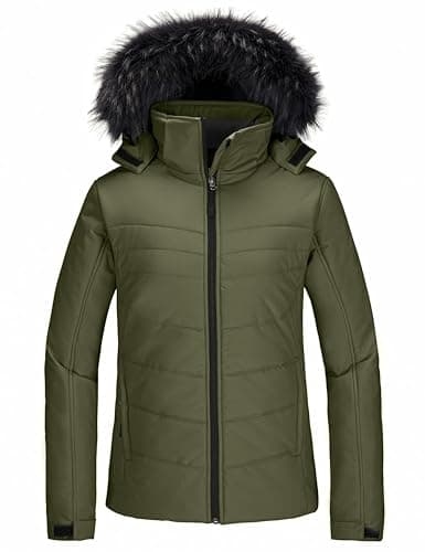 Women's Skieer Waterproof Warm Puffer Ski Jacket Winter Coat