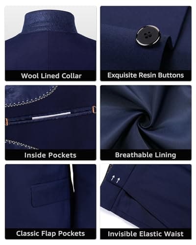 Slim Fit 3 Piece Suit Set for Men