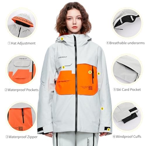 High-Experience Snowboard Coat for Men & Women Winter Waterproof Insulated