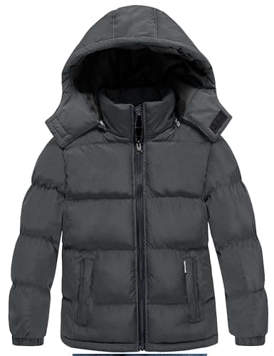 Wantdo Boys' Winter Warm Waterproof Puffer Jacket with Hood