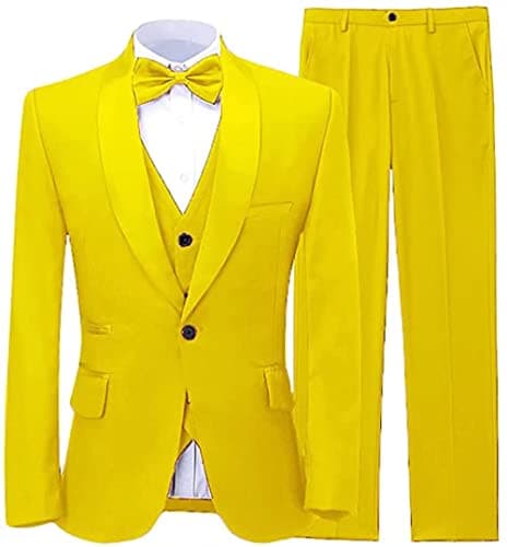 Elegant Men's Slim Fit 3-Piece Suit with Blazer and Pants Set