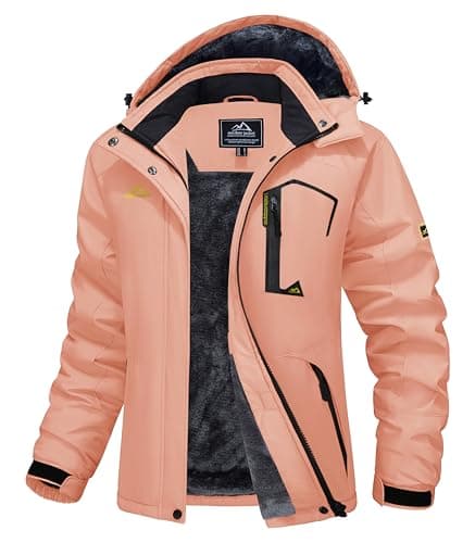 MAGCOMSEN Women's Waterproof Insulated Snow Jacket