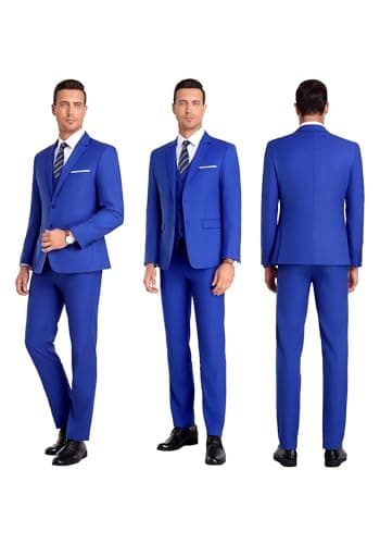 Mrbuerly Men's Slim Fit 3-Piece Suit for Groomsmen with Tie and Pants XS/36-30