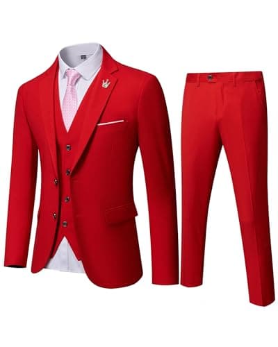 EastSide Men's Slim Fit 2 Buttons Tuxedo Suit Set