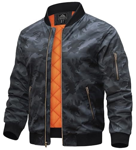 Refined Title: TACVASEN Men's Bomber Jackets - Warm Windbreaker Coats