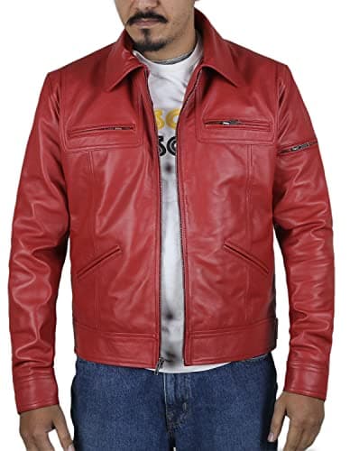 Laverapelle Men's Genuine Lambskin Leather Black Biker Jacket