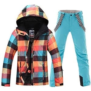 HOTIAN Women's Windproof Snow Jacket & Pants Set