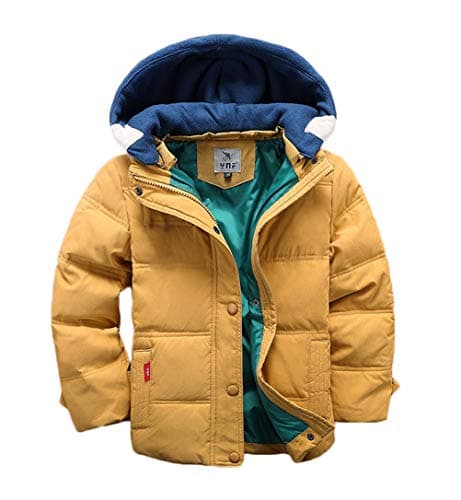 Vinmin Kids Winter Warm Hooded Quilted Coat Casual Outdoor Cute for Boys Girls
