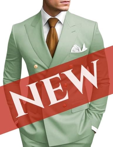 Double Breasted Suit Men Slim Fit 2 Piece Wedding Prom Set