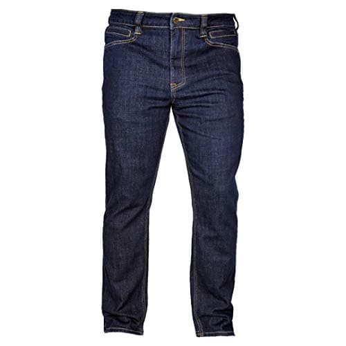LA Police Gear Men's Durable Stretch Tactical Jeans - Terrain Flex Slim Fit, Multi-Pocket Design