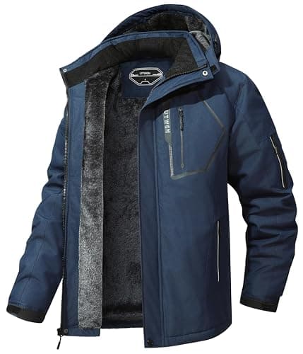 UTWGN Men's Winter Waterproof Ski Jacket Warm Snowboarding Coat