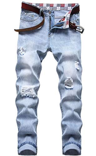 FREDD MARSHALL Men's Skinny Straight Leg Stretch Jeans Pants