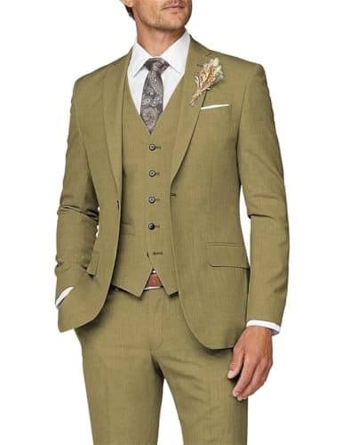 Slim Fit Men's 3 Piece Suit for Formal Events
