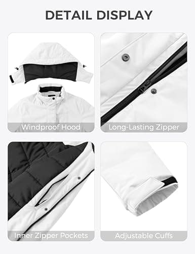 wantdo Women's Mountain Waterproof Ski Jackets Hooded Winter Snow Coat Insulated