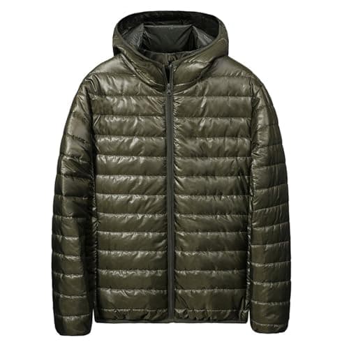 Men's Big and Tall Cotton Hooded Puffer JacketOutdoor Winter Warm Casual