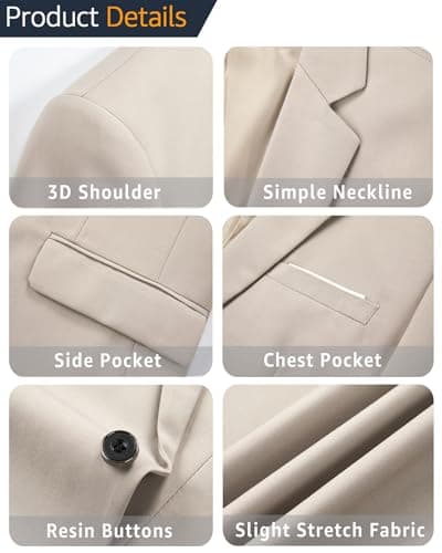 Slim Fit 3-Piece Suit Set for Men: Blazer, Vest, Pants & Tie