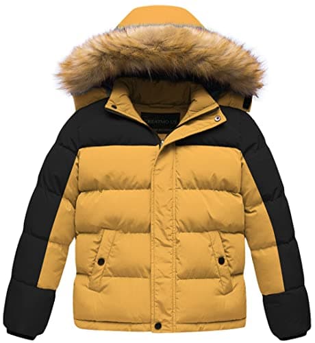 Creatmo US Boys' Water Resistant Winter Windbreaker Jacket
