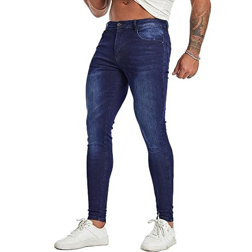 Slim Fit Ripped Distressed Jeans for Men
