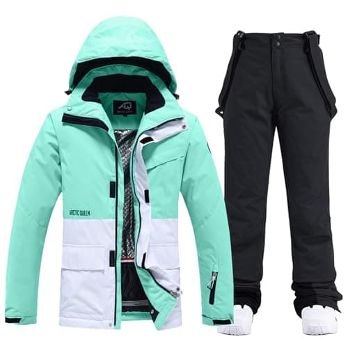 WOWULOVELY Women's Winter Ski Suit with Insulated Snowboarding Jacket and Pants