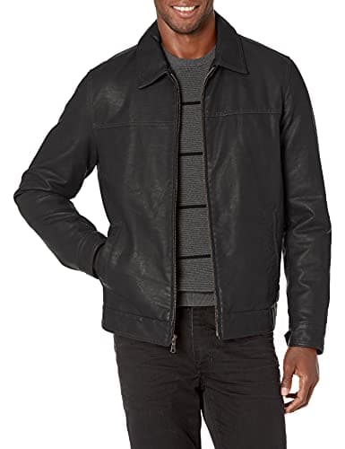 Tommy Hilfiger Men's Classic Faux Leather Jacket